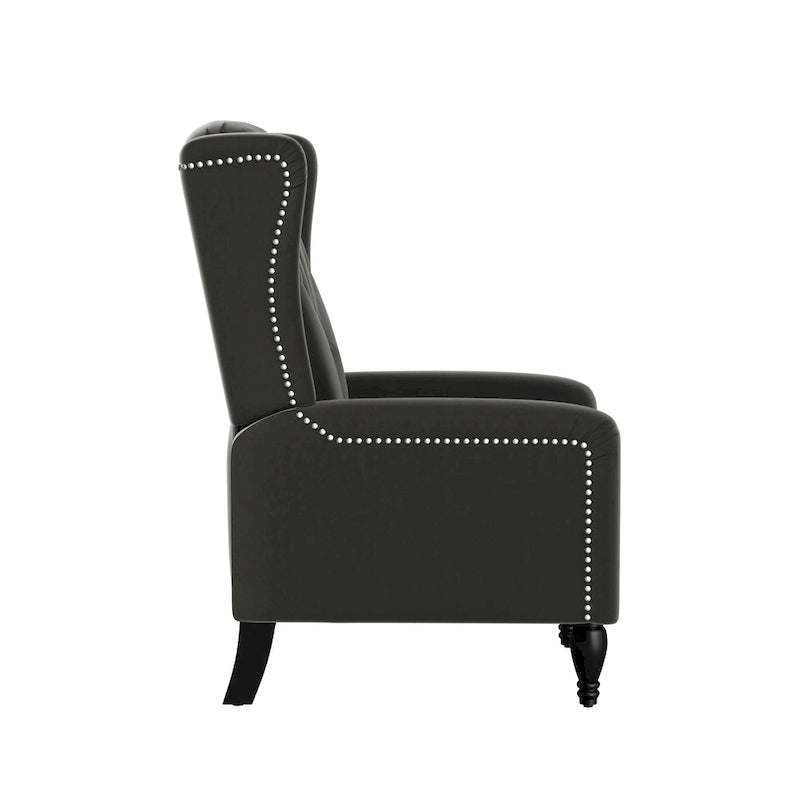 Fauteuil inclinable à dossier poussé en velours Bea Gracewood Hollow