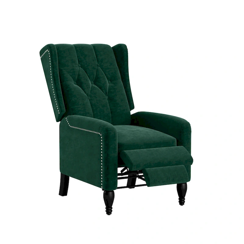 Fauteuil inclinable à dossier poussé en velours Bea Gracewood Hollow