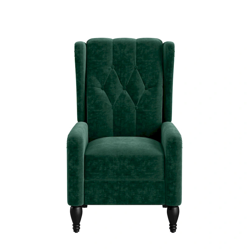 Fauteuil inclinable à dossier poussé en velours Bea Gracewood Hollow