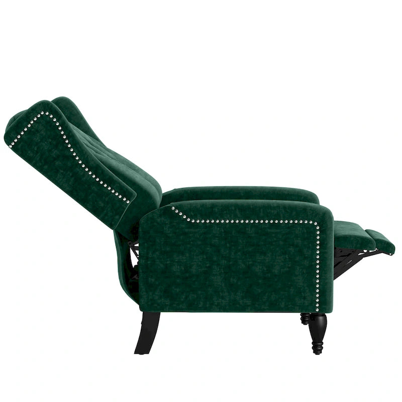 Fauteuil inclinable à dossier poussé en velours Bea Gracewood Hollow