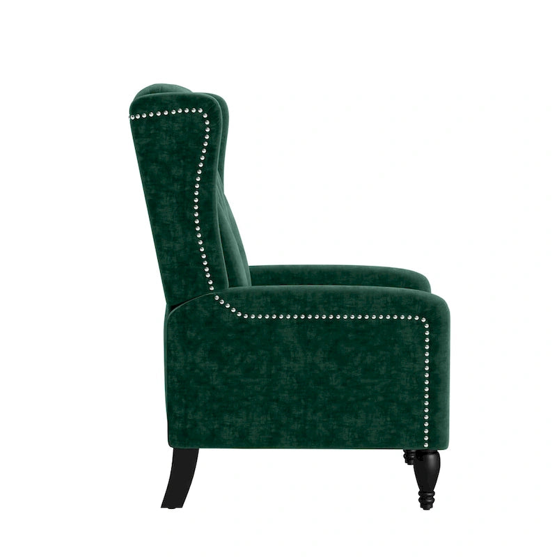 Fauteuil inclinable à dossier poussé en velours Bea Gracewood Hollow
