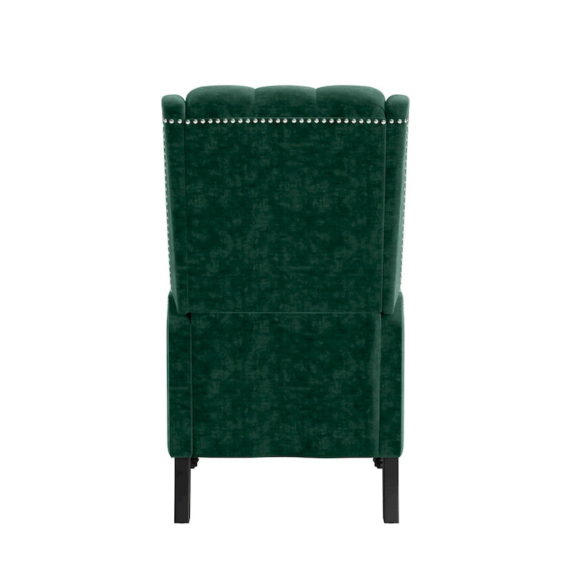 Fauteuil inclinable à dossier poussé en velours Bea Gracewood Hollow