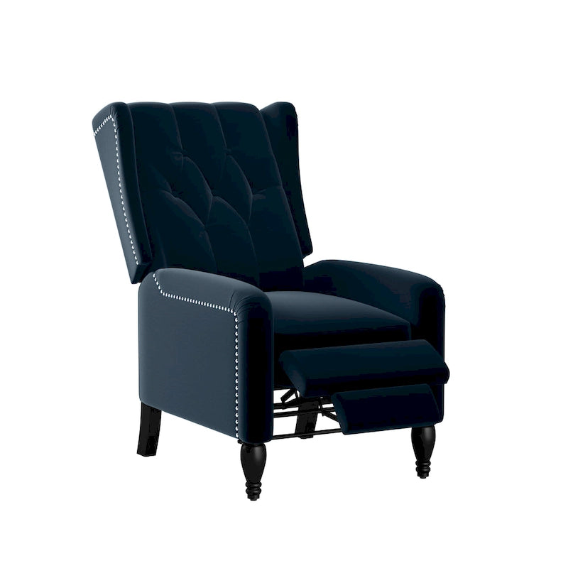 Fauteuil inclinable à dossier poussé en velours Bea Gracewood Hollow