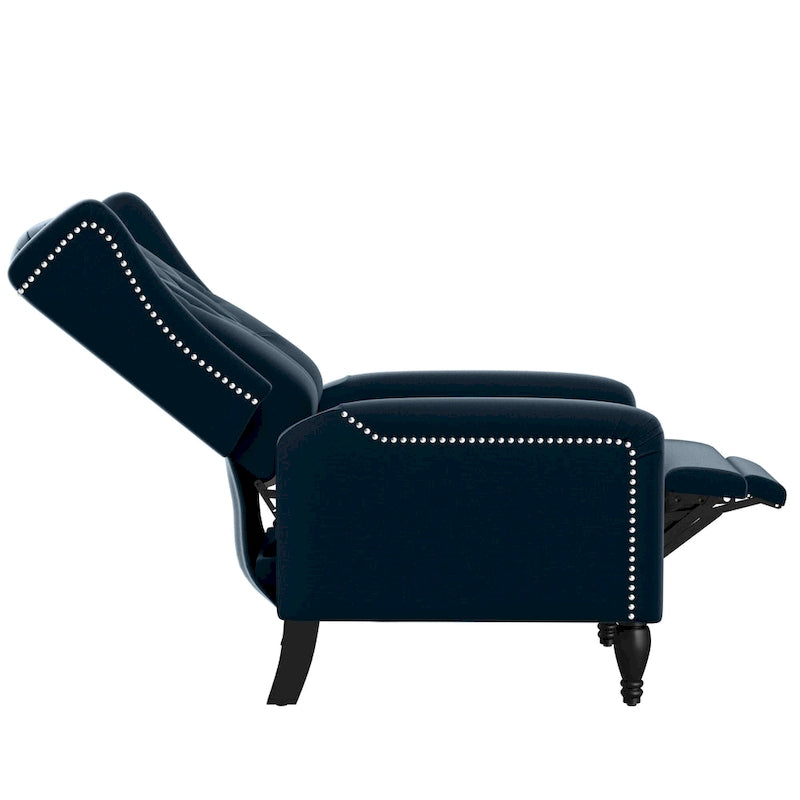 Fauteuil inclinable à dossier poussé en velours Bea Gracewood Hollow