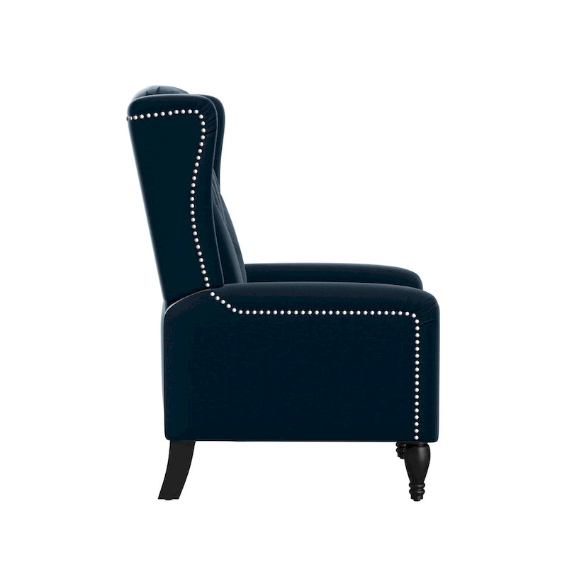 Fauteuil inclinable à dossier poussé en velours Bea Gracewood Hollow