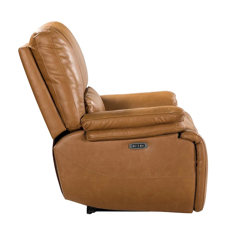 Fauteuil inclinable électrique en cuir véritable Mercedes avec coussin rembourré