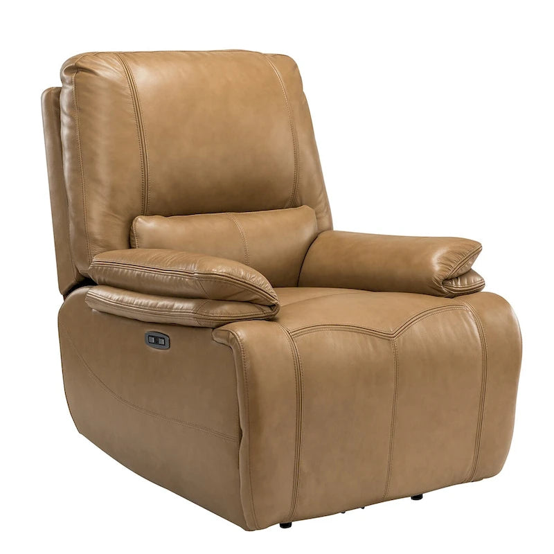 Fauteuil inclinable électrique en cuir véritable Mercedes avec coussin rembourré