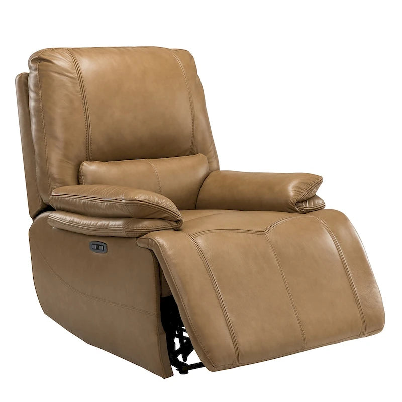 Fauteuil inclinable électrique en cuir véritable Mercedes avec coussin rembourré