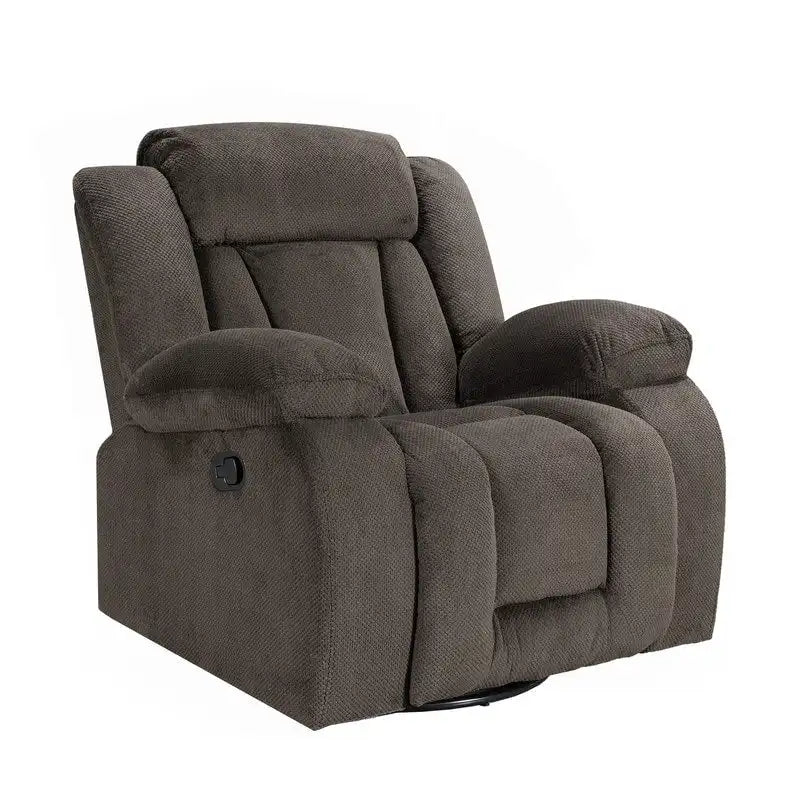 Fauteuil inclinable rembourré à bascule et pivotant