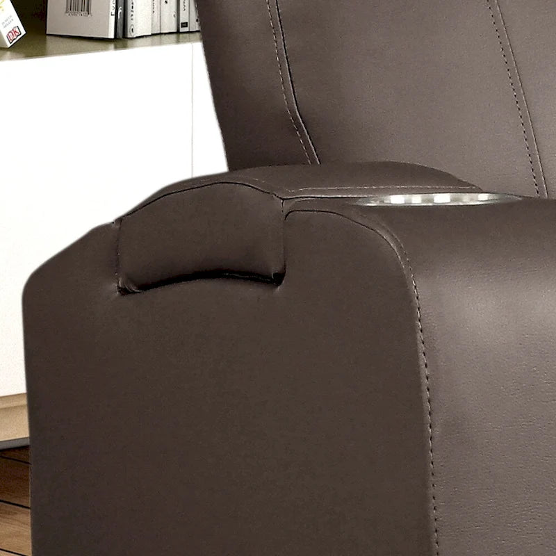 Fauteuil inclinable électrique moderne en similicuir et tissu éponge