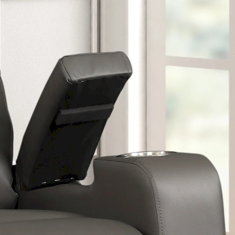 Fauteuil inclinable électrique moderne en similicuir et tissu éponge
