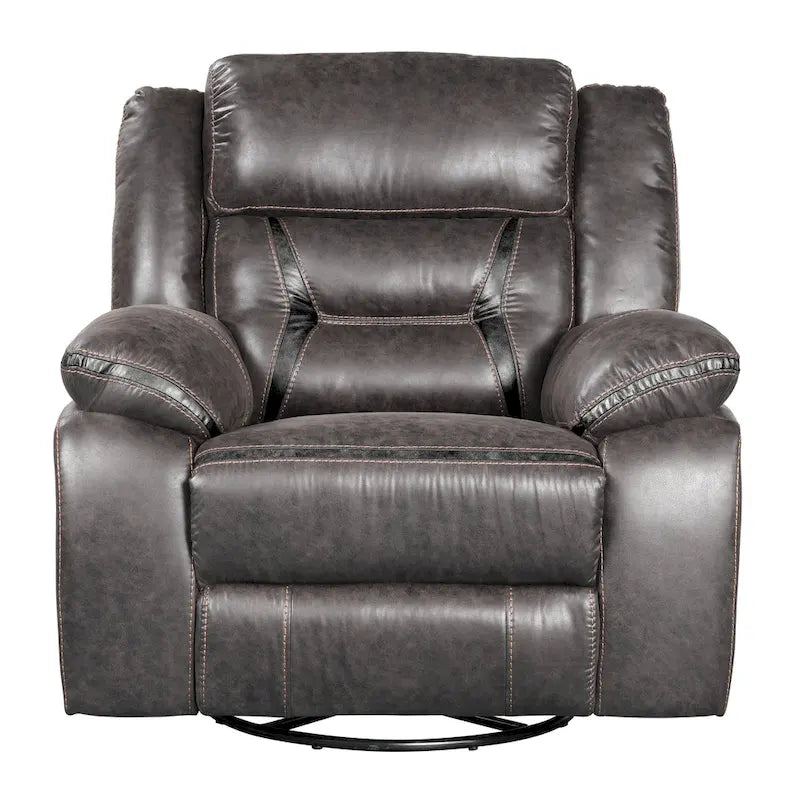 Fauteuil inclinable manuel Elkton de Roundhill Furniture, Châtaigne foncée