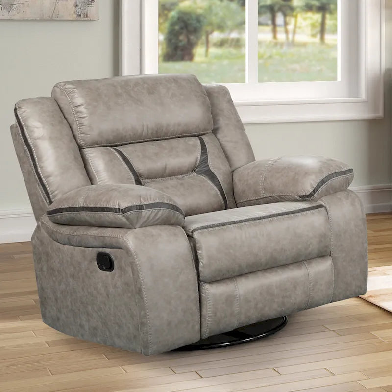 Fauteuil inclinable manuel Elkton de Roundhill Furniture, Châtaigne foncée