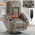 Infinite Position Okin Motor Up to 350 LBS Power Lift Recliner Chair for Elderly, Heavy Duty Motion Mechanism with 8-Point Vibra