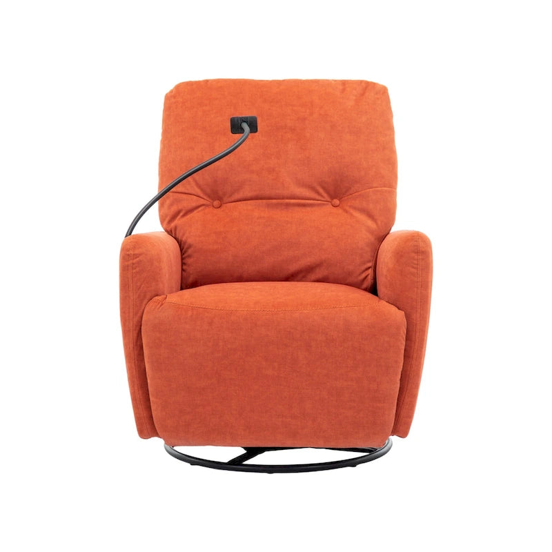 Fauteuil inclinable électrique pivotant à 270 degrés, canapé inclinable individuel pour cinéma maison avec porte-téléphone pour L