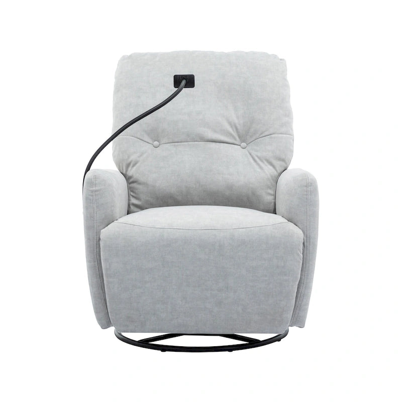 Fauteuil inclinable électrique pivotant à 270 degrés, canapé inclinable individuel pour cinéma maison avec porte-téléphone pour L