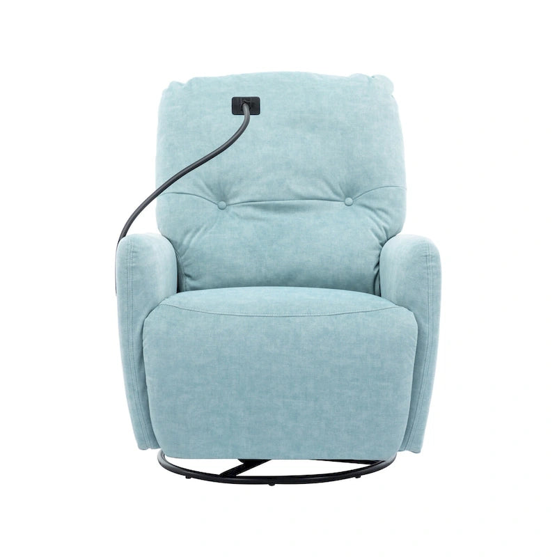 Fauteuil inclinable électrique pivotant à 270 degrés, canapé inclinable individuel pour cinéma maison avec porte-téléphone pour L