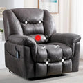 Fauteuil inclinable électrique releveur en cuir PU avec fonction massage et télécommande facile à utiliser