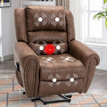 Fauteuil inclinable électrique respirant Rivet avec massage, chaleur et port USB