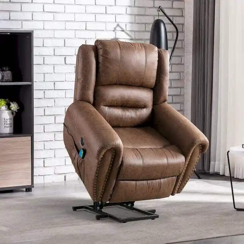 Fauteuil inclinable électrique respirant Rivet avec massage, chaleur et port USB