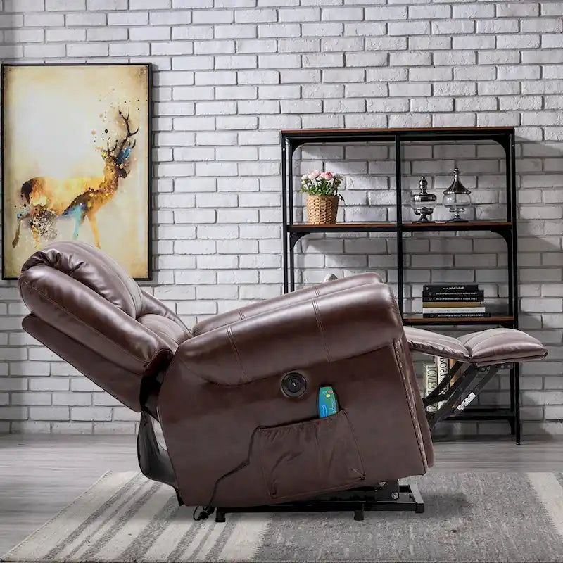 Fauteuil inclinable électrique respirant Rivet avec massage, chaleur et port USB