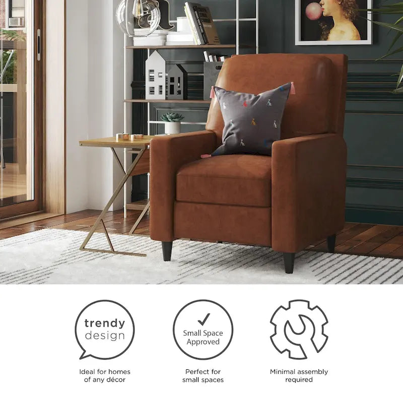Le fauteuil inclinable Novogratz Lana Pushback