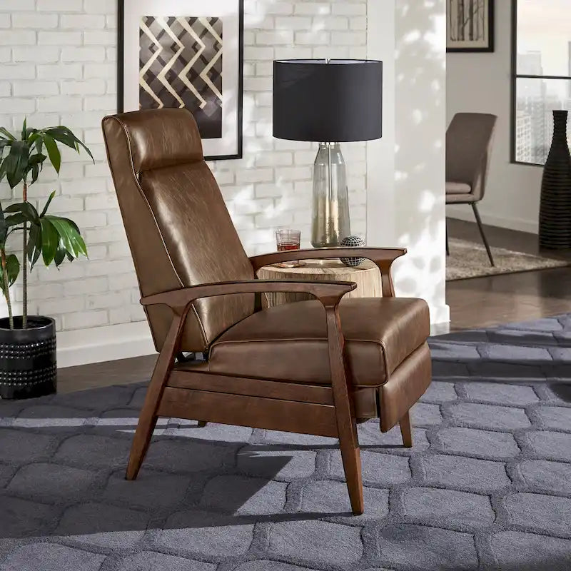 Fauteuil inclinable Notker du milieu du siècle, 65,4 cm de large, par iNSPIRE Q Modern
