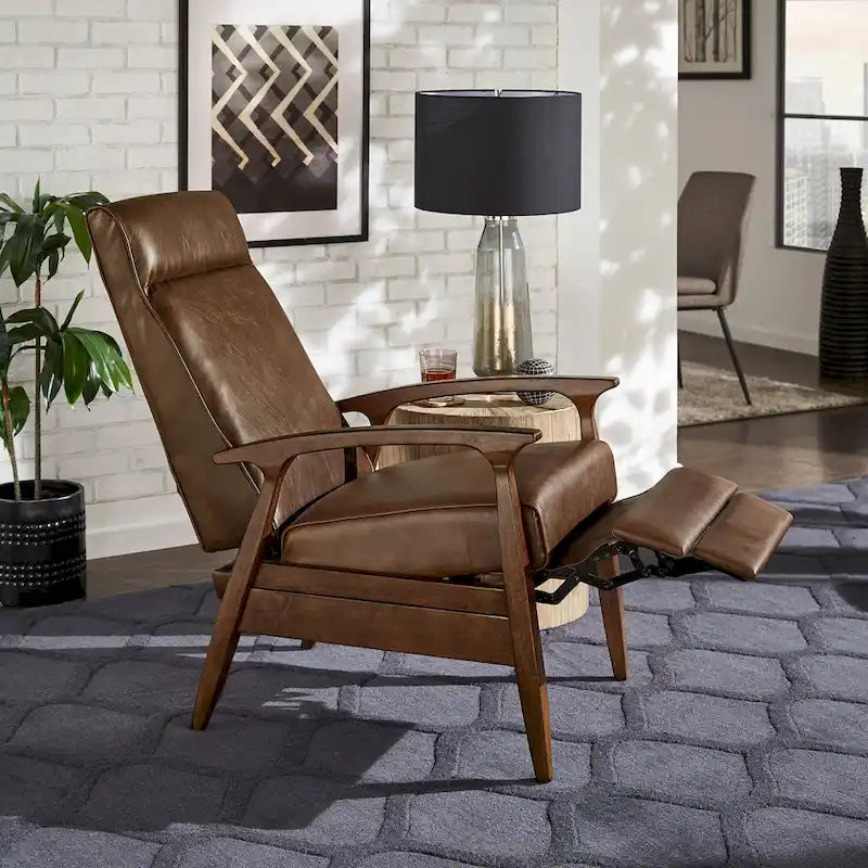 Fauteuil inclinable Notker du milieu du siècle, 65,4 cm de large, par iNSPIRE Q Modern