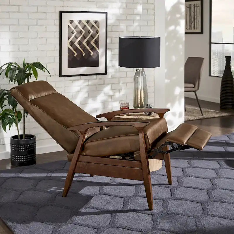 Fauteuil inclinable Notker du milieu du siècle, 65,4 cm de large, par iNSPIRE Q Modern