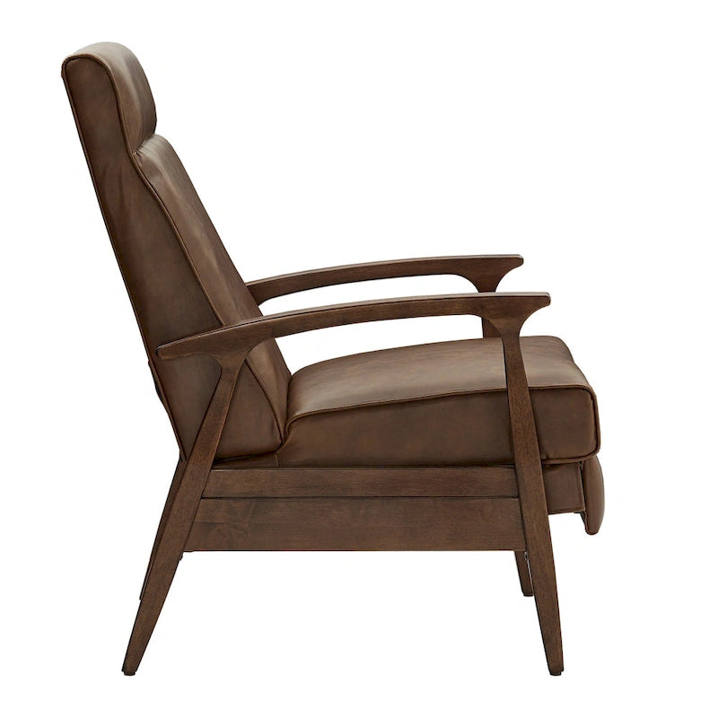 Fauteuil inclinable Notker du milieu du siècle, 65,4 cm de large, par iNSPIRE Q Modern