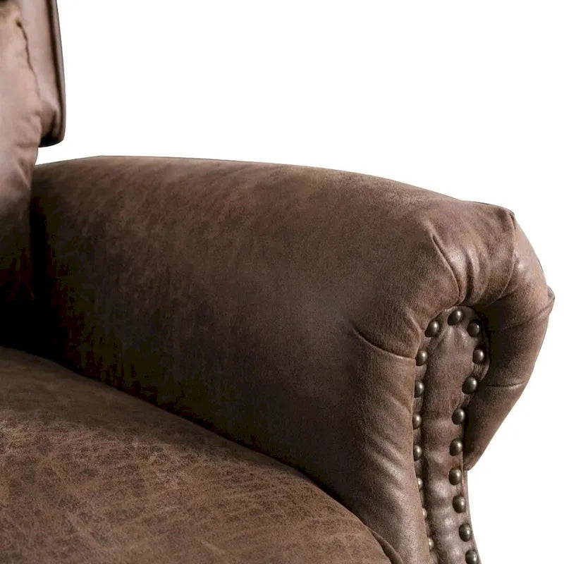 Fauteuil inclinable Club avec décorations à rivets