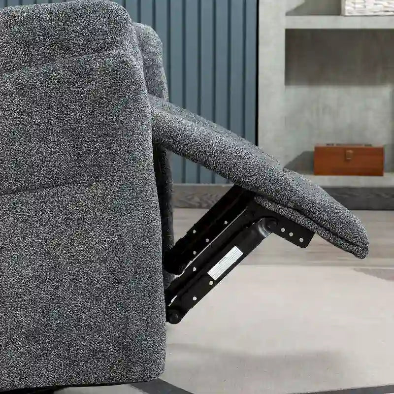 Fauteuil inclinable pivotant en tissu, canapé inclinable manuel, ensemble de deux