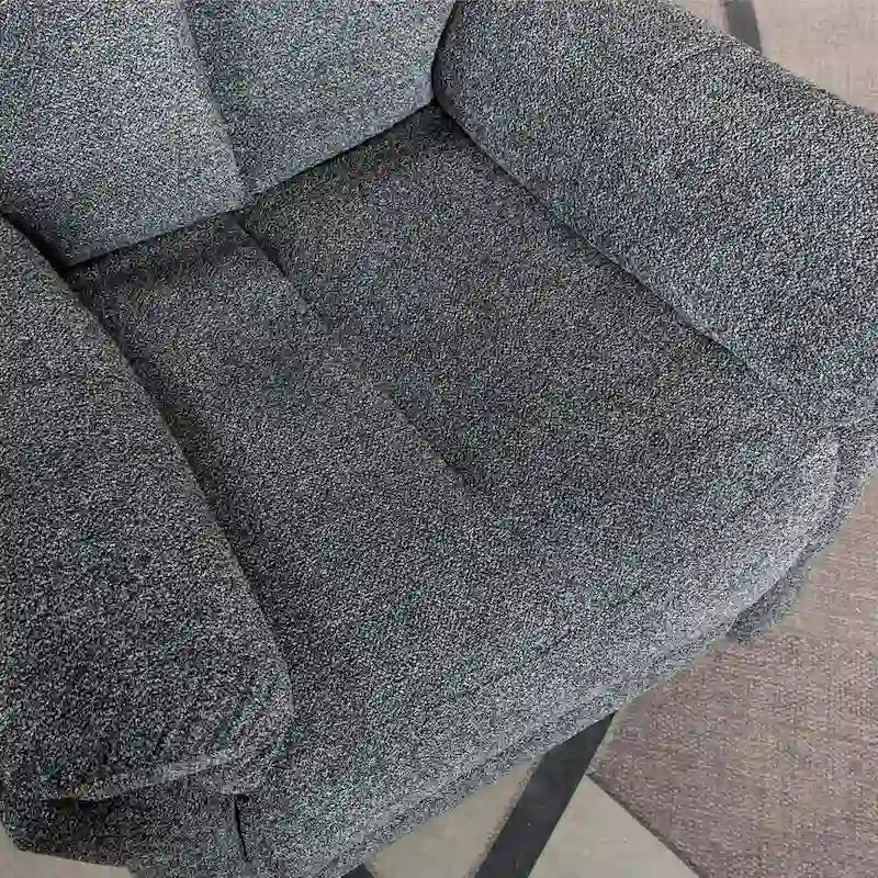 Fauteuil inclinable pivotant en tissu, canapé inclinable manuel, ensemble de deux