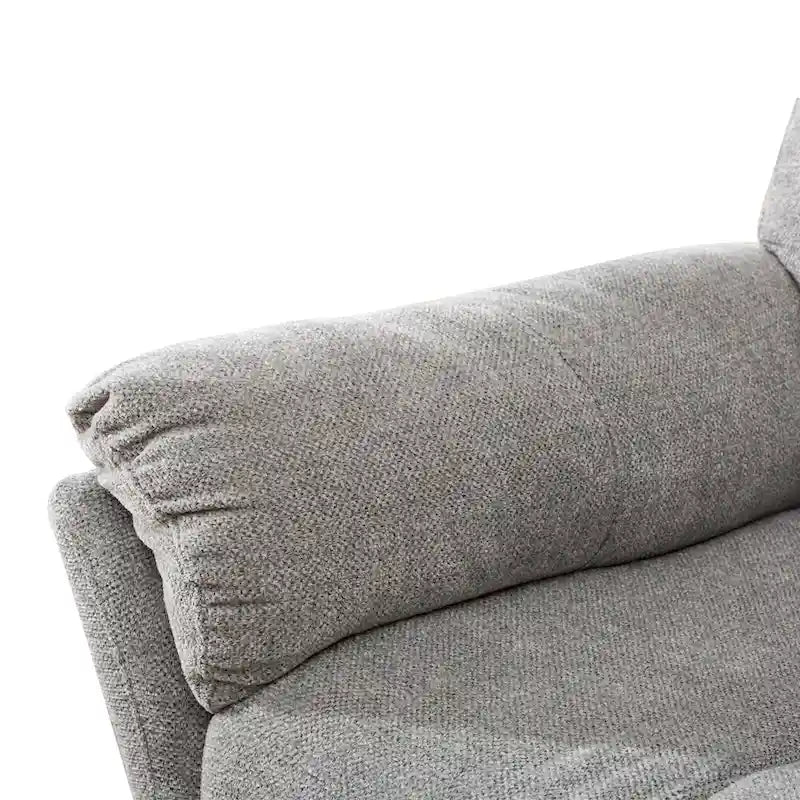 Fauteuil inclinable pivotant en tissu, canapé inclinable manuel, ensemble de deux