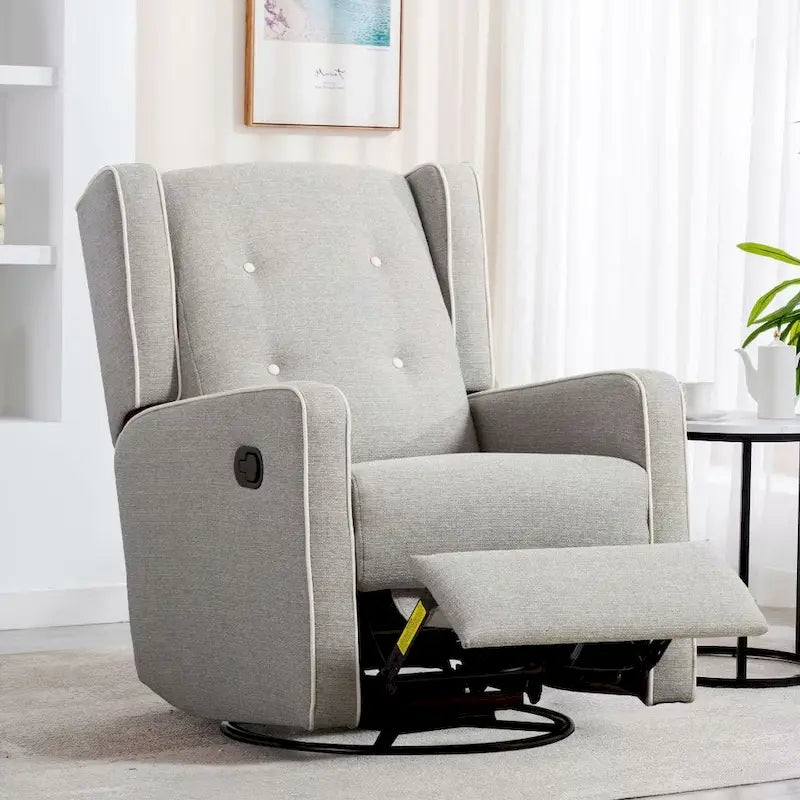 Fauteuil inclinable pivotant et berçant style course, ensemble de deux sièges