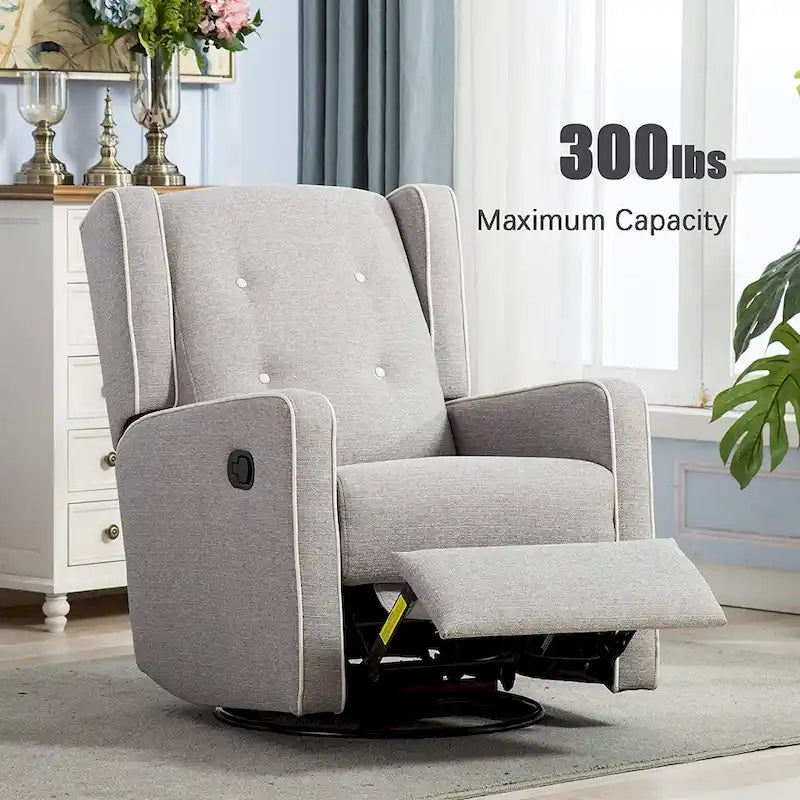 Fauteuil inclinable pivotant et berçant style course, ensemble de deux sièges