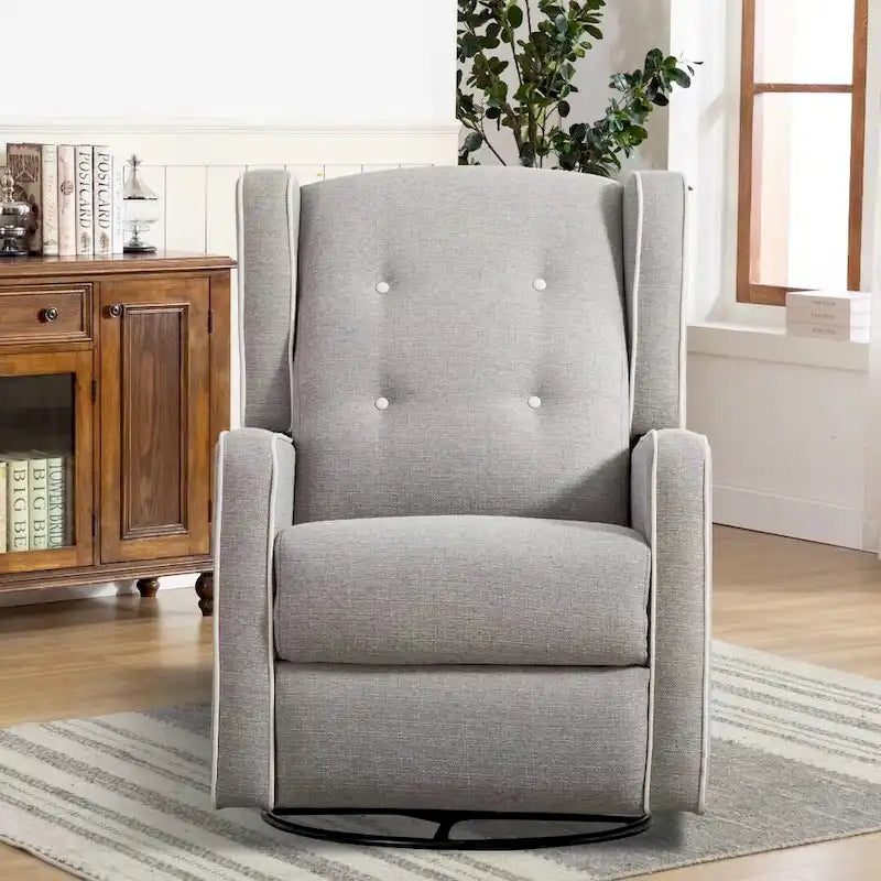 Fauteuil inclinable pivotant et berçant style course, ensemble de deux sièges