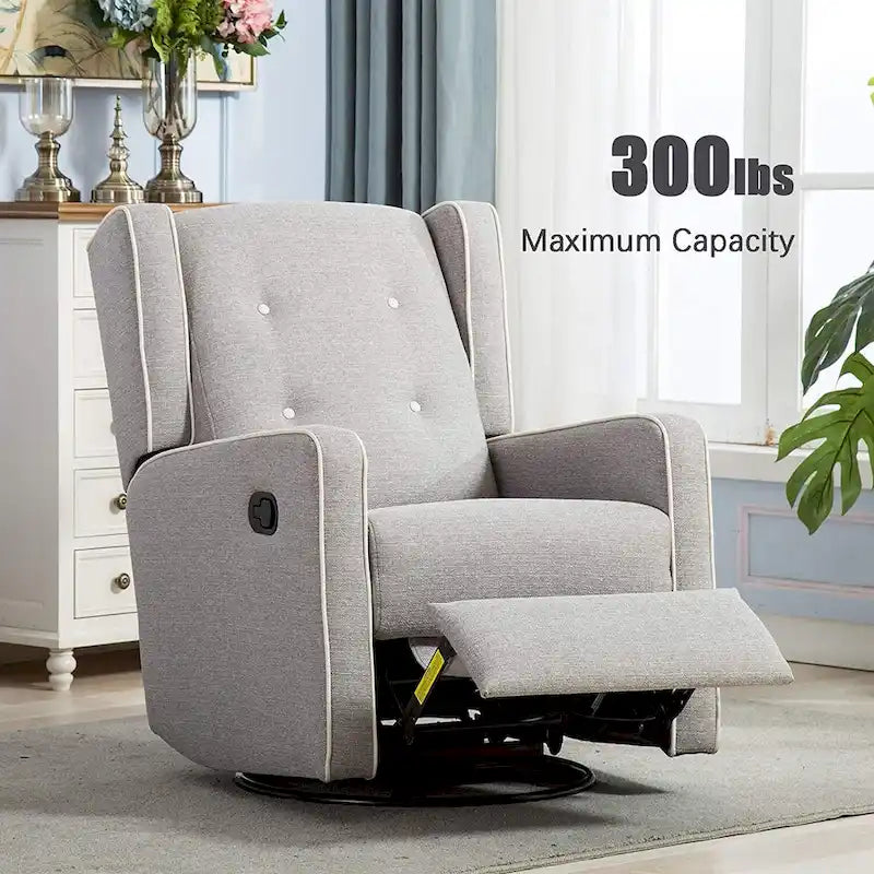 Fauteuil inclinable pivotant et berçant style course, ensemble de deux sièges