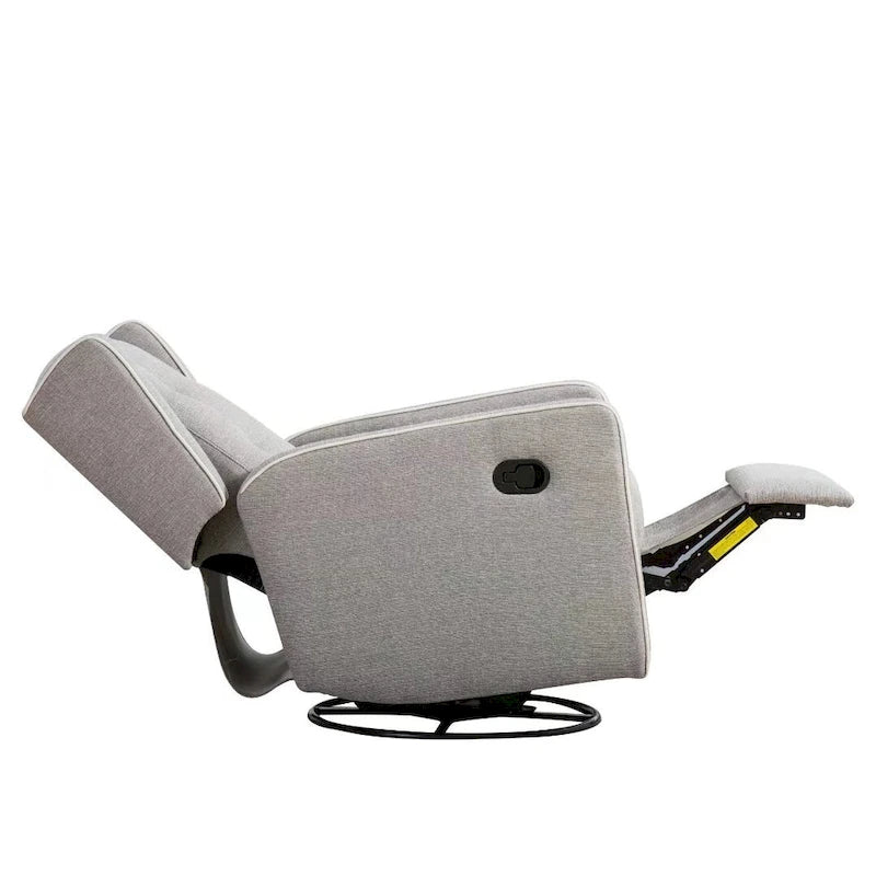 Fauteuil inclinable pivotant et berçant style course, ensemble de deux sièges