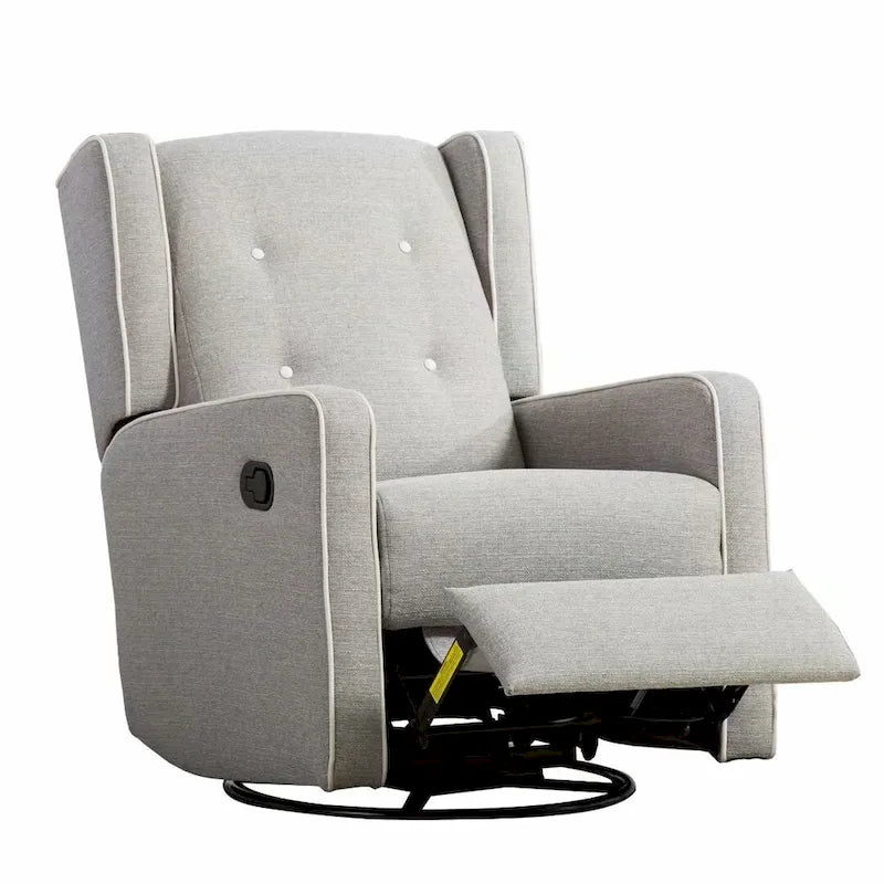 Fauteuil inclinable pivotant et berçant style course, ensemble de deux sièges
