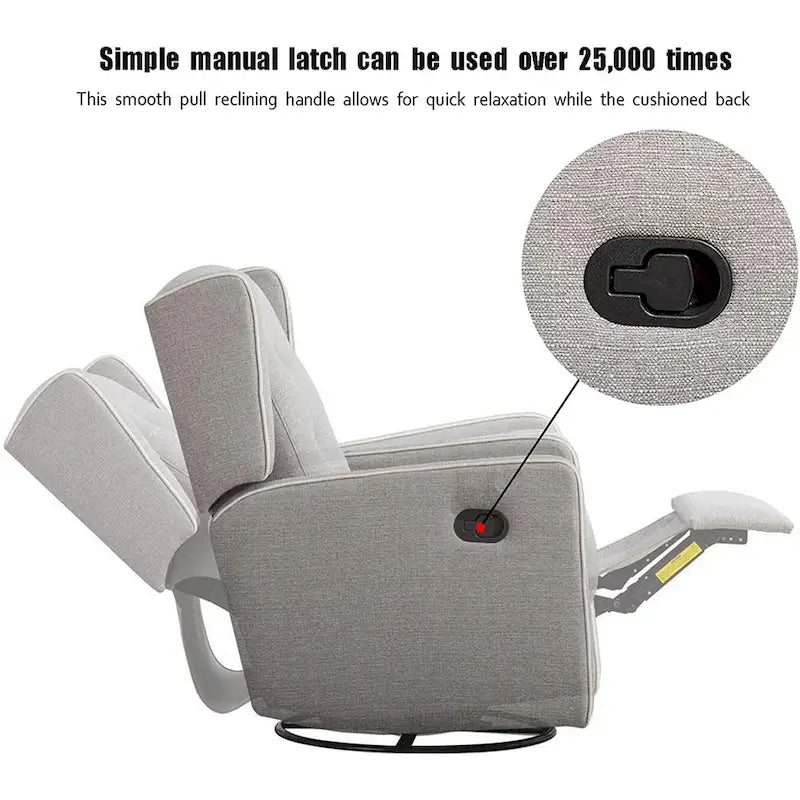 Fauteuil inclinable pivotant et berçant style course, ensemble de deux sièges