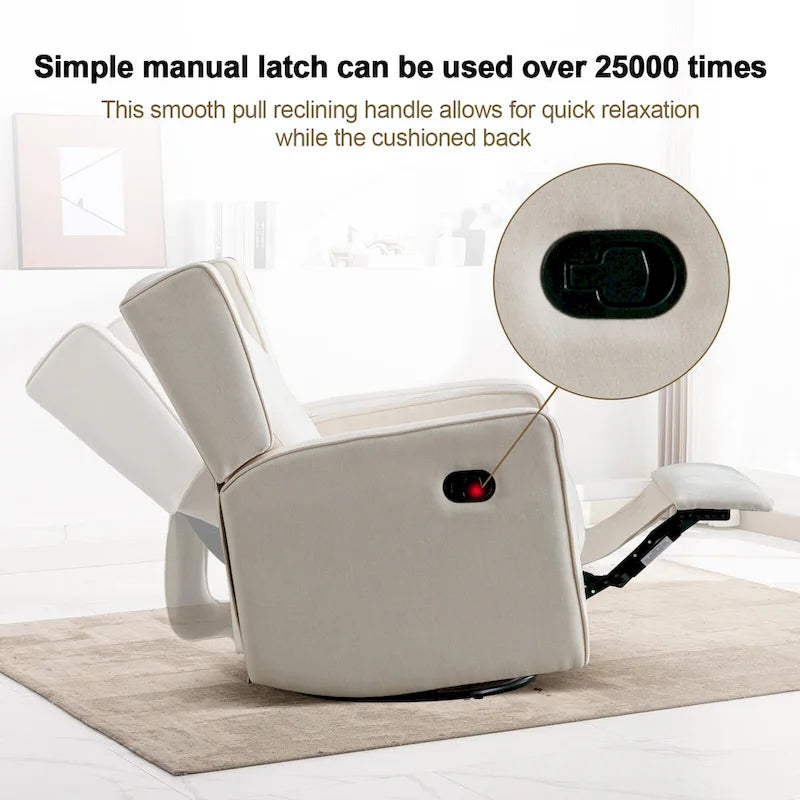Fauteuil inclinable pivotant et berçant style course, ensemble de deux sièges