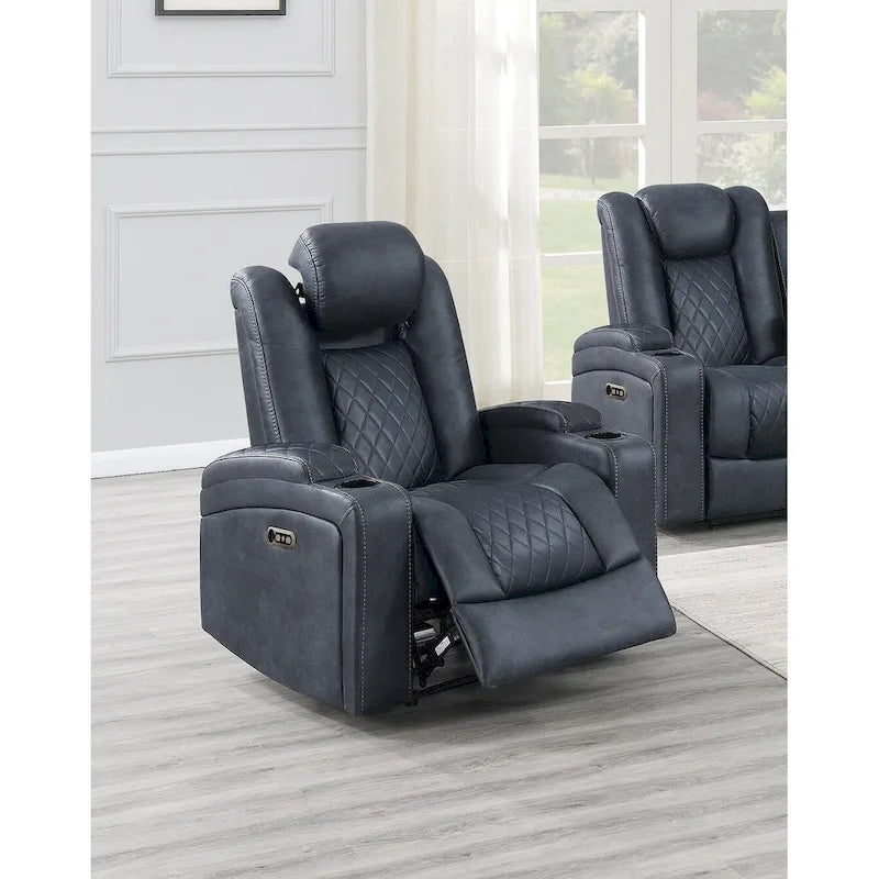 Fauteuil inclinable électrique avec porte-gobelets