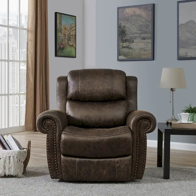 Fauteuil inclinable extra large à accoudoirs roulés Dilsen Copper Grove Wall Hugger