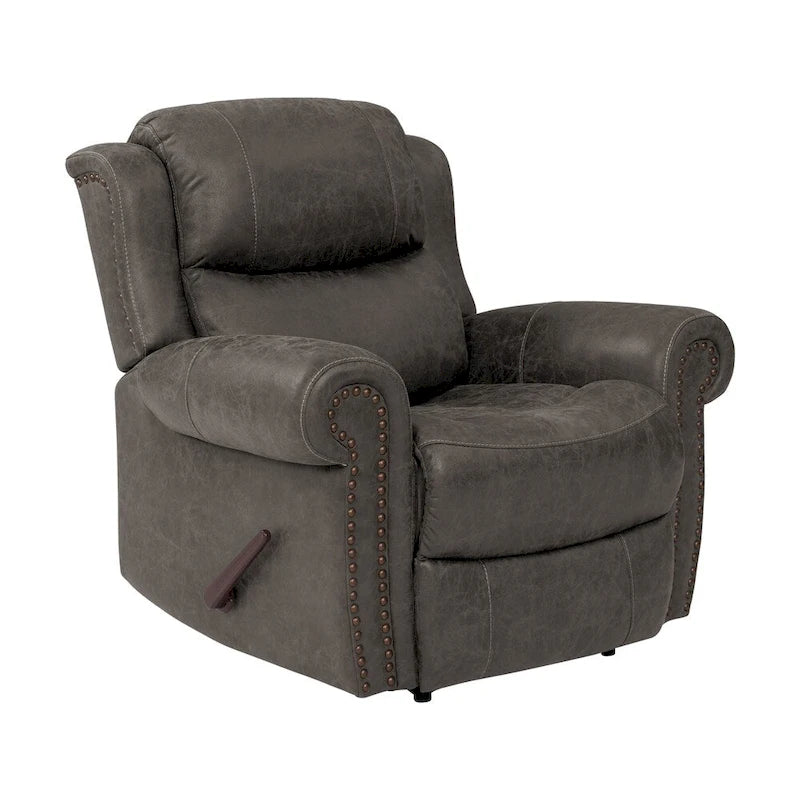 Fauteuil inclinable extra large à accoudoirs roulés Dilsen Copper Grove Wall Hugger
