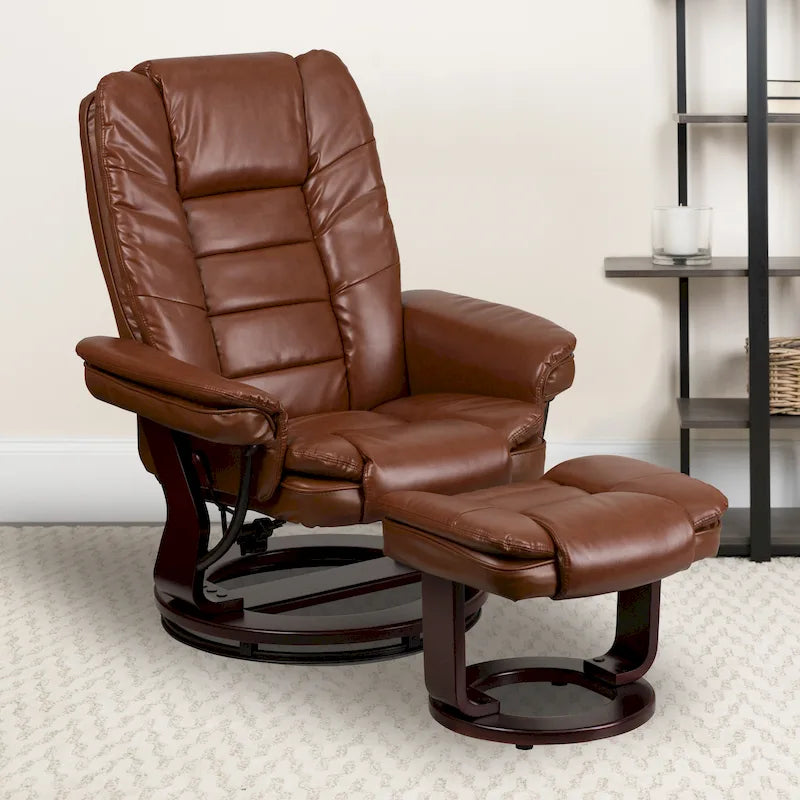 Fauteuil inclinable contemporain en similicuir LeatherSoft