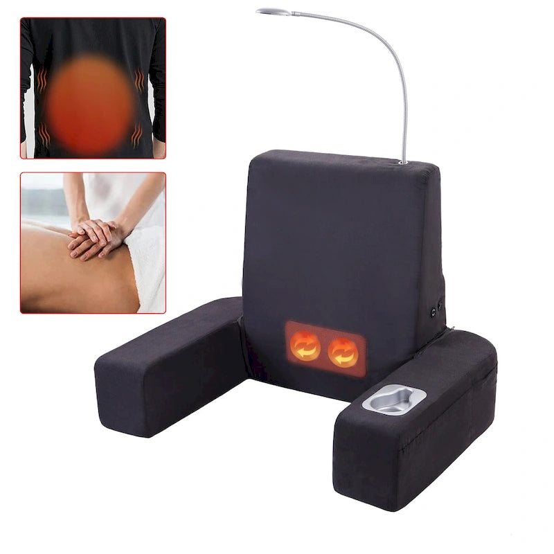 Chaise longue de lit Carepeutic avec dossier et massage shiatsu chauffant