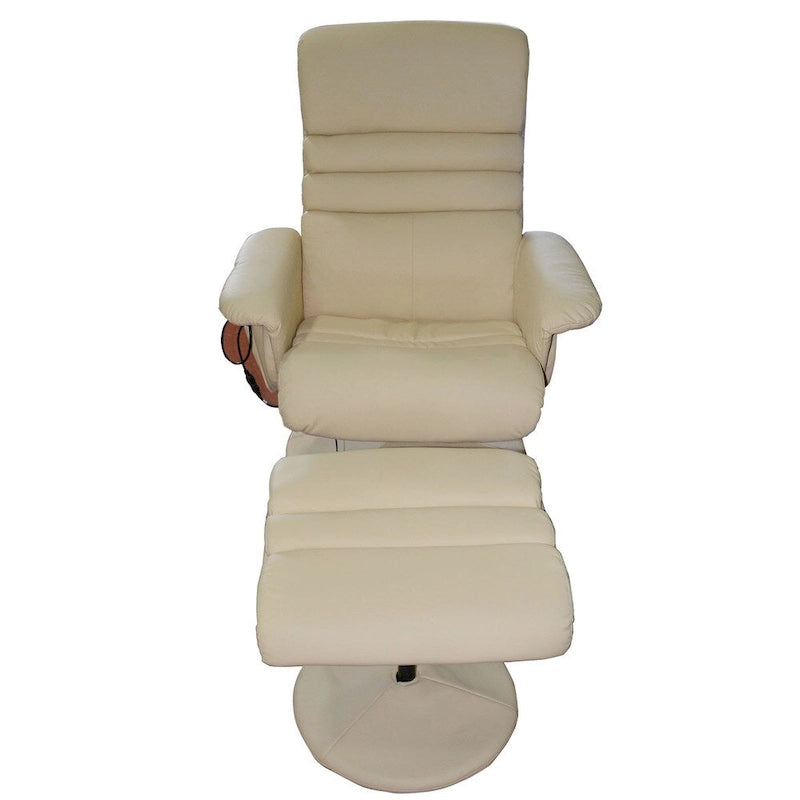 Fauteuil de massage électrique avec pouf