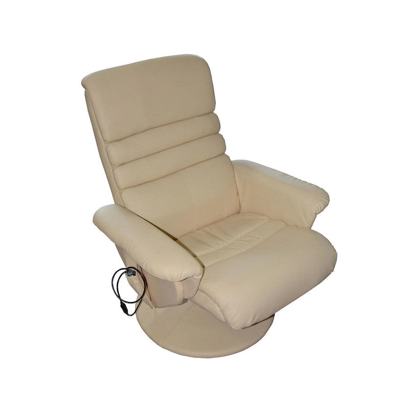 Fauteuil de massage électrique avec pouf