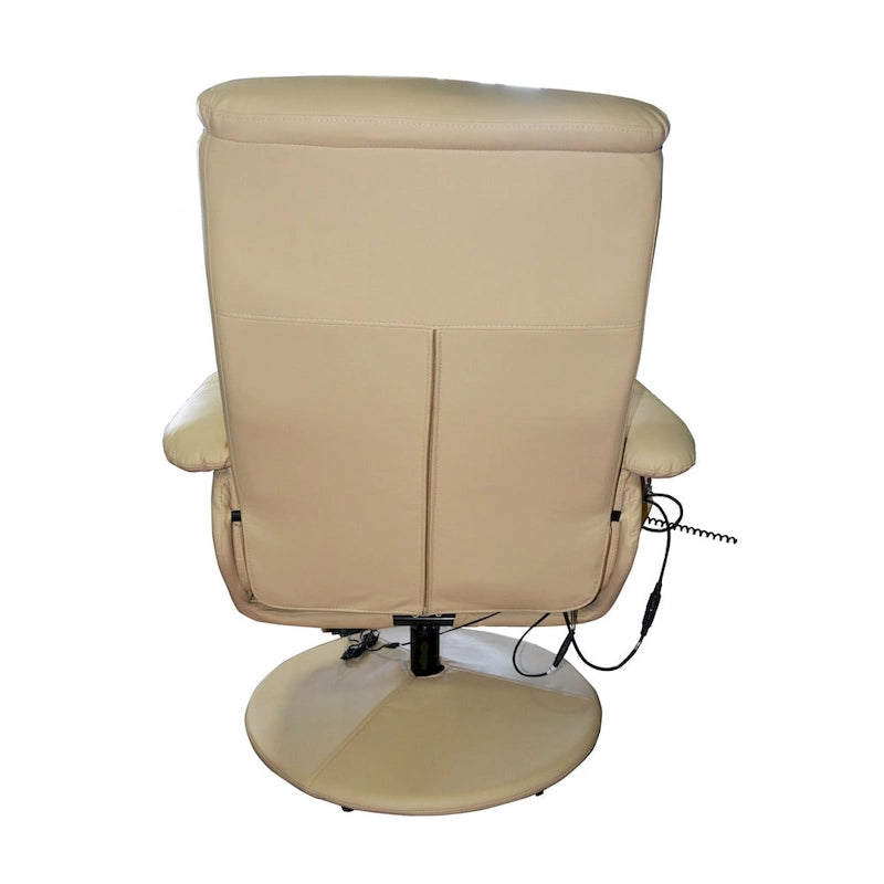 Fauteuil de massage électrique avec pouf